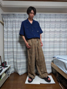 着替えた1